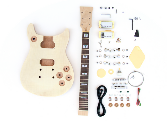 Double Cut Carved Top Build Your Own Guitar Kit