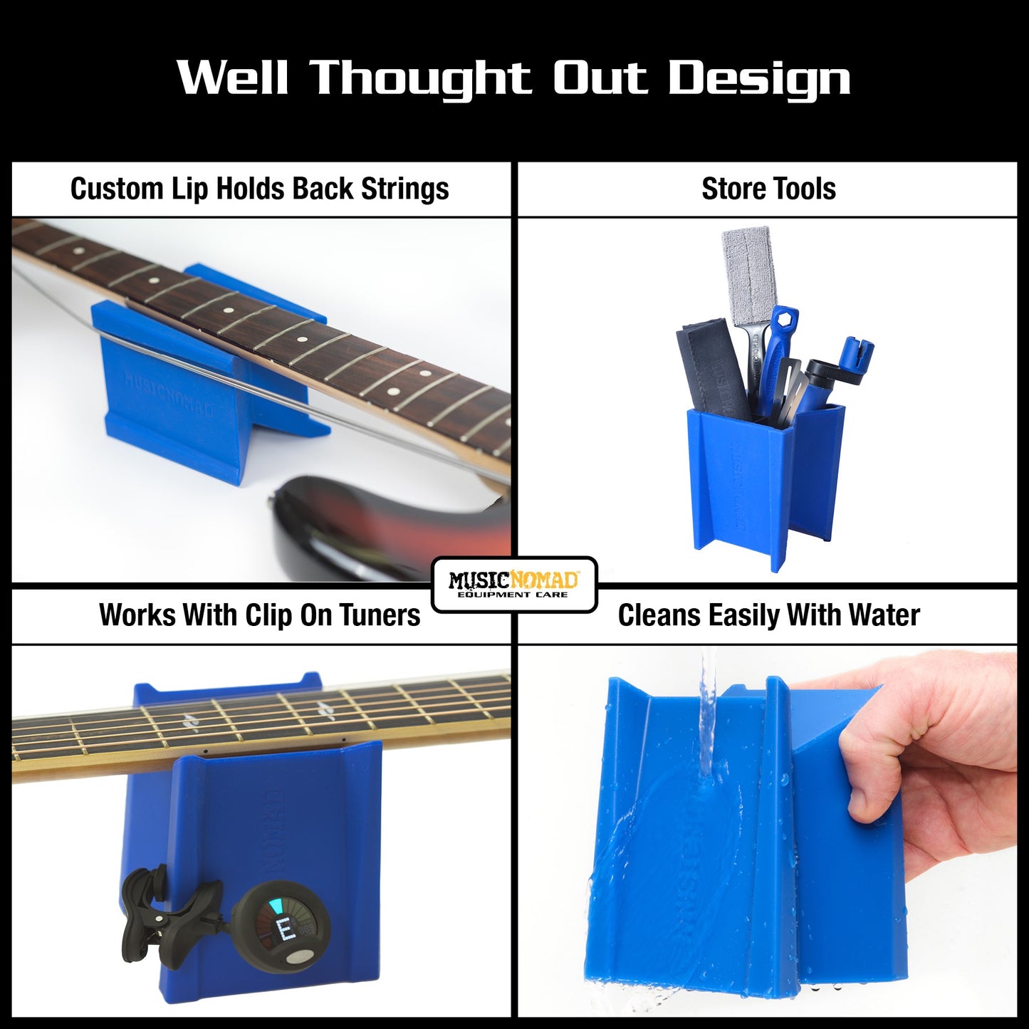 MusicNomad Cradle Cube, Guitar Neck Rest & Support for Electric, Acoustic, & Bass Guitar (MN206)