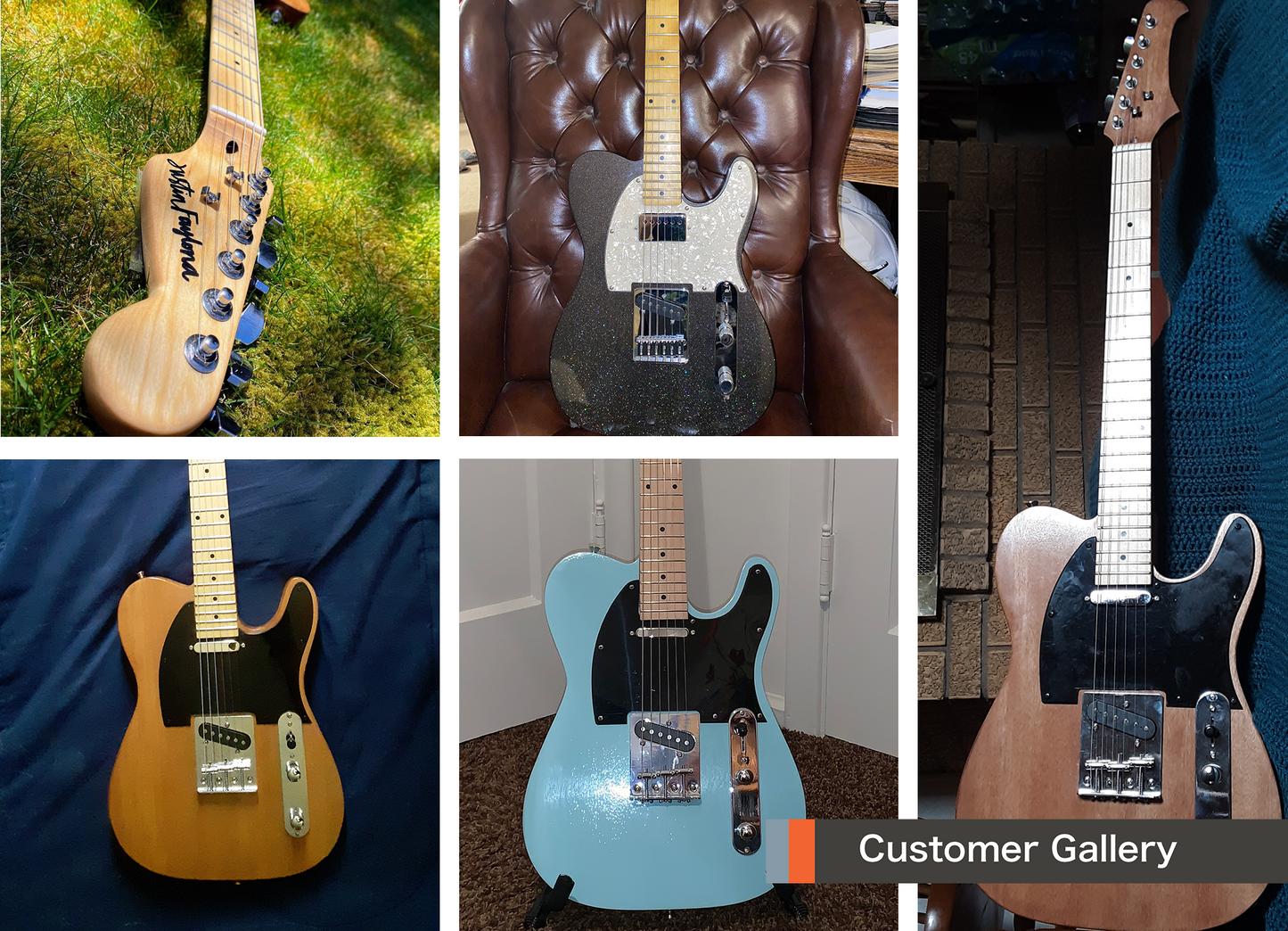 TL style Ash Build Your Own Guitar Kit