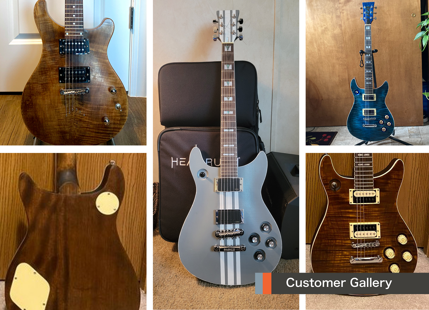 Double Cut Carved Top Build Your Own Guitar Kit