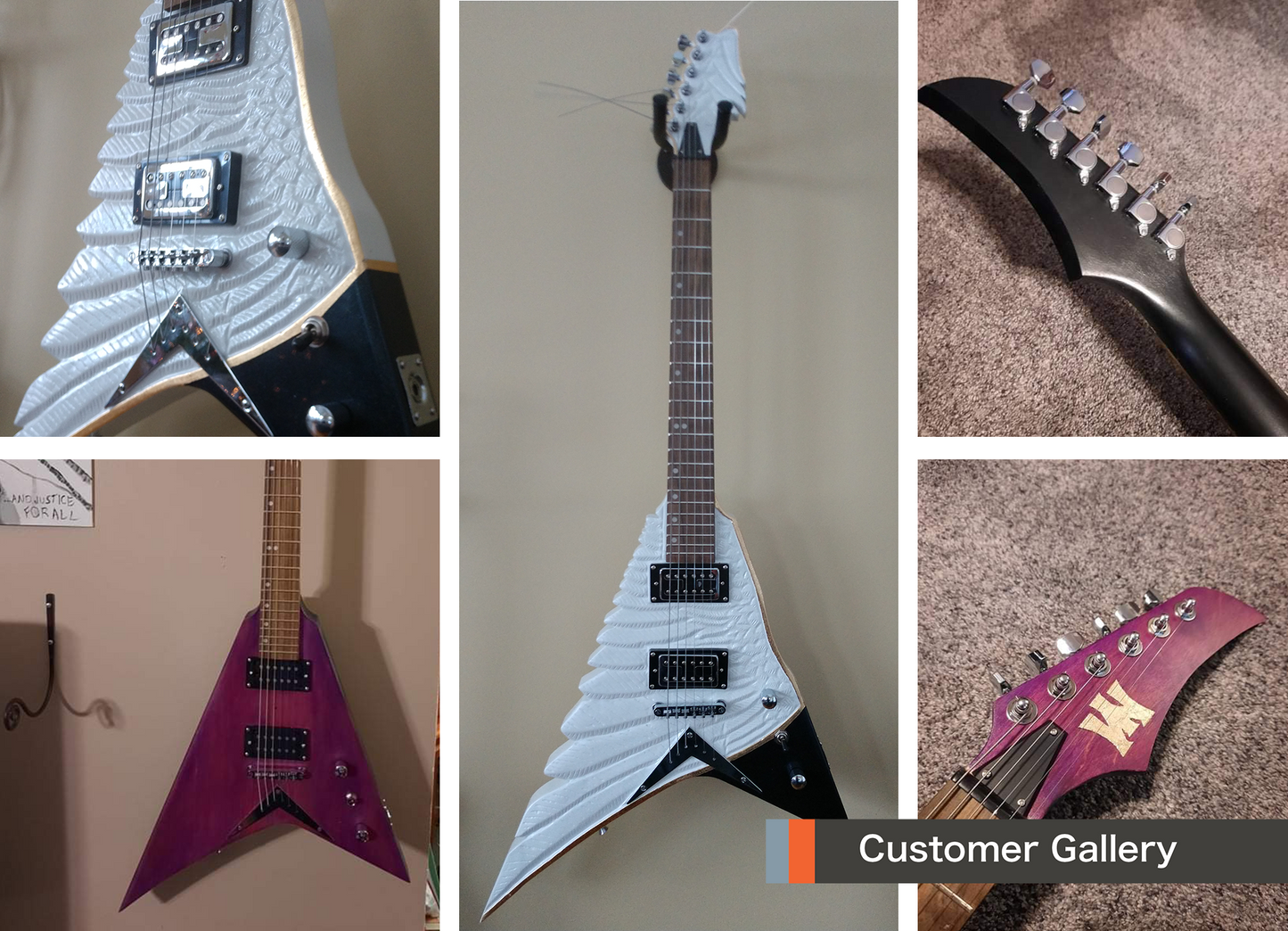 V Style Build Your Own Guitar Kit