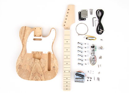 TL Style Spalted Maple Build Your Own Guitar Kit