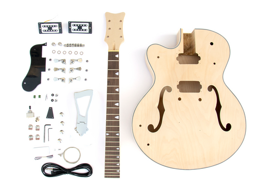 HB Hollow Body Style Left Hand Build Your Own Guitar Kit