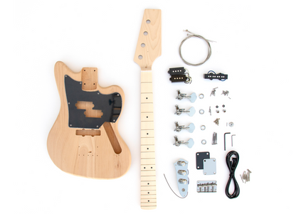 diy bass pedal kit PJ Short Scale Style Build Your Own Bass Guitar Kit – Vibeworks Guitars