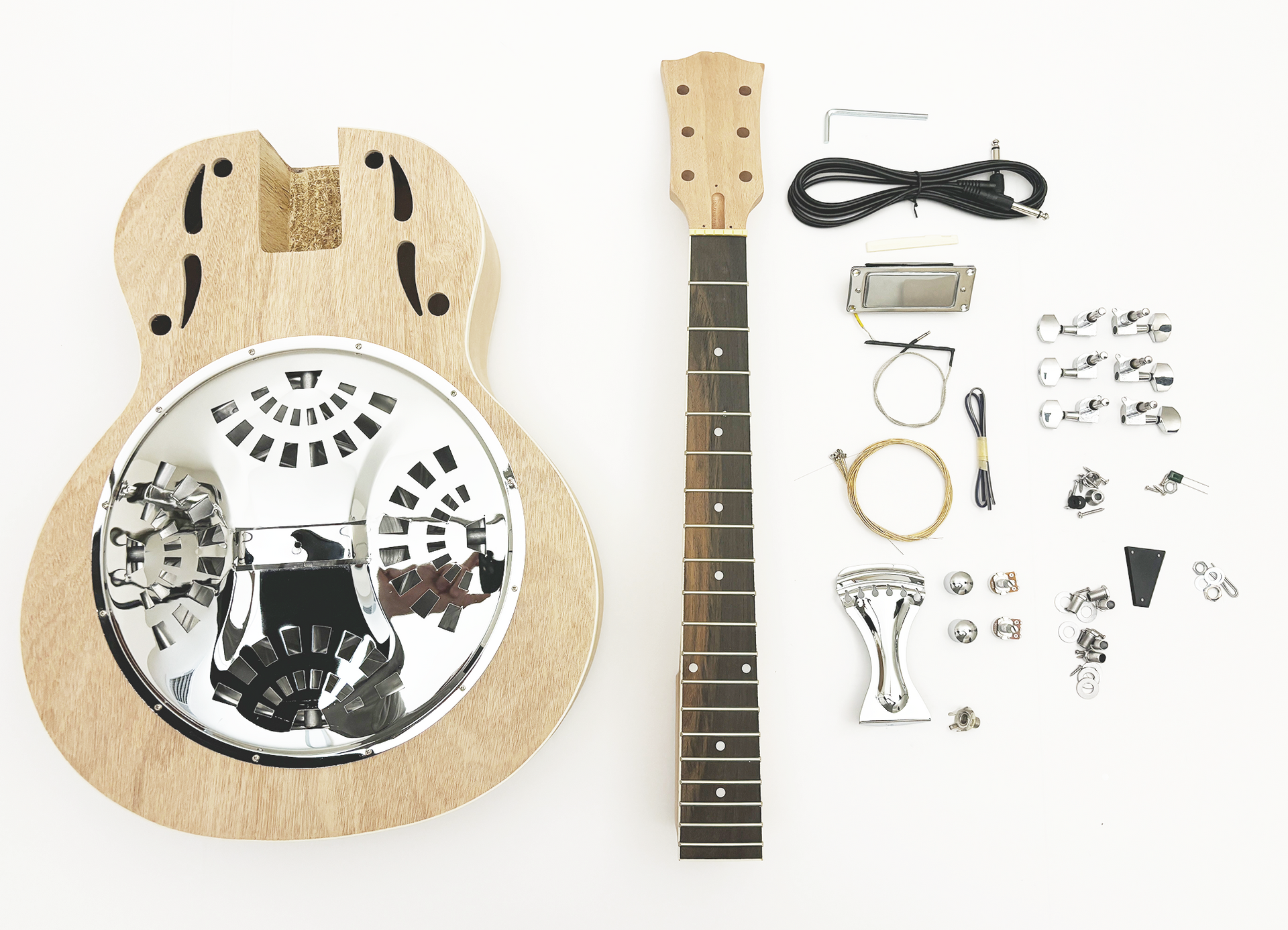 Resonator Style Build Your Own Guitar Kit – Vibeworks Guitars