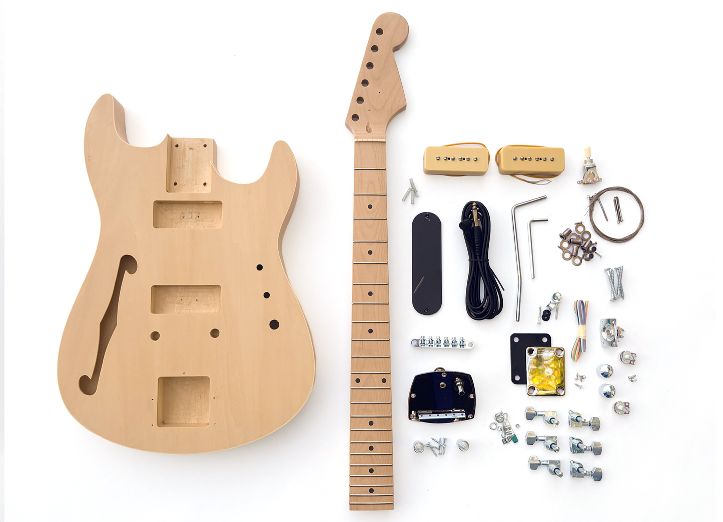 Semi Hollow Double Cut Build Your Own Guitar Kit