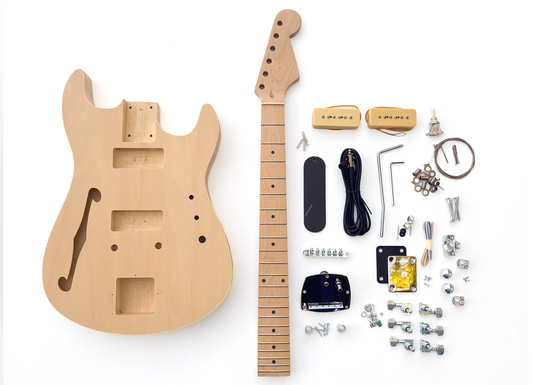 Semi Hollow Double Cut Build Your Own Guitar Kit