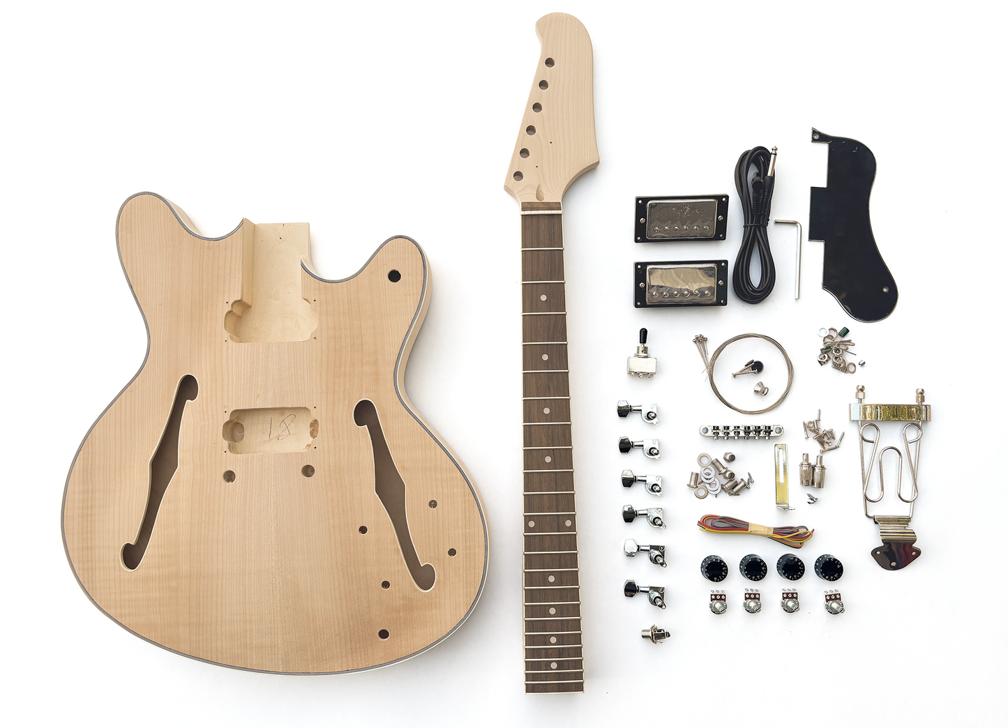 Semi Hollow Body Offset Build Your Own Guitar Kit