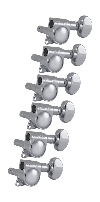 Grover 406 Series Mid-sized Rotomatic Locking Tuners - 6 In Line
