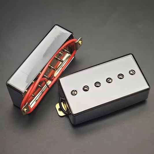 Chrome Humbucker-sized P90 Set