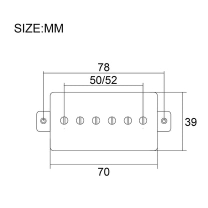 Chrome Humbucker-sized P90 Set